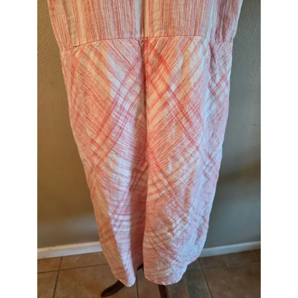 J. Jill Love Linen Women's Maxi Dress SZ XL Sleeveless  Summer Luxury Minimalist - Picture 4 of 10
